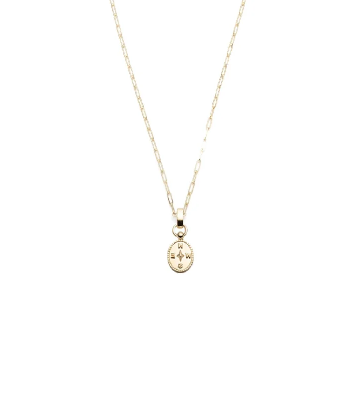 Last Chance To Grab Your Favorite Jewelry At A Discount Internal Compass : Super Fine Clip Slide Crest Necklace