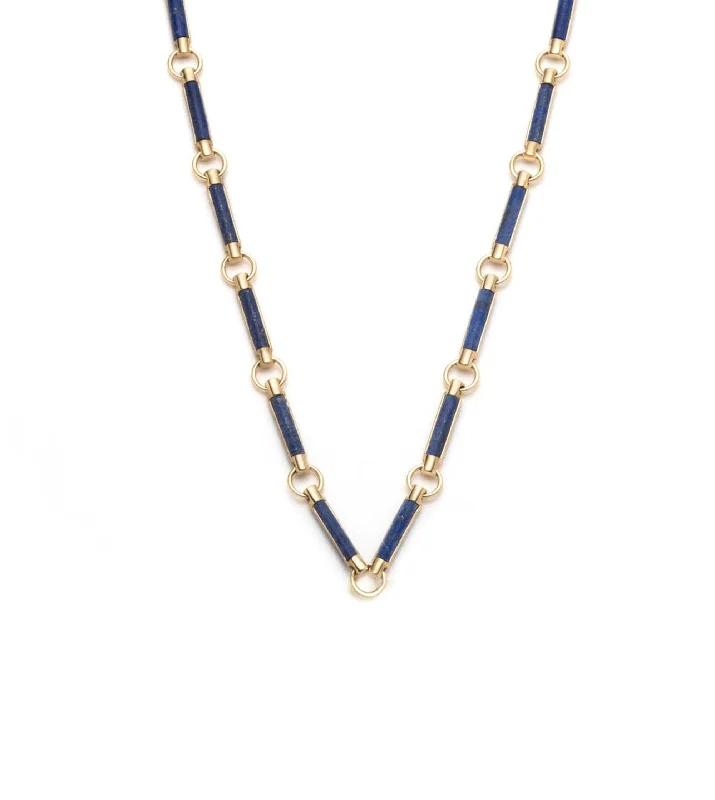 Limited-Stock Jewelry Sale – Once It's Gone, It's Gone Lapis Lazuli Stone Chain Choker