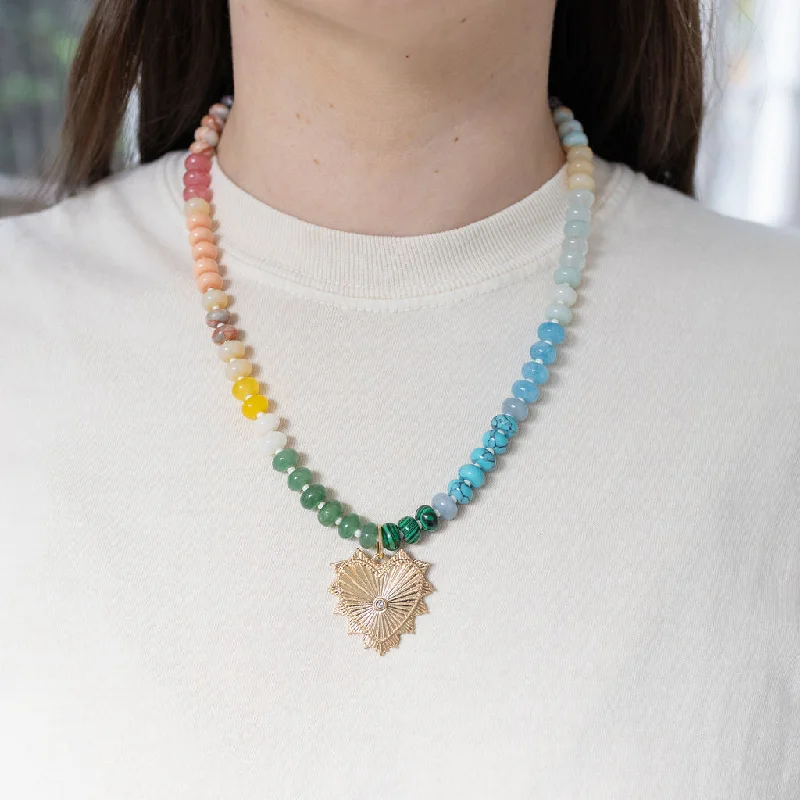 Grab Your Favorite Jewelry At The Lowest Prices Love in Color Gemstone necklace