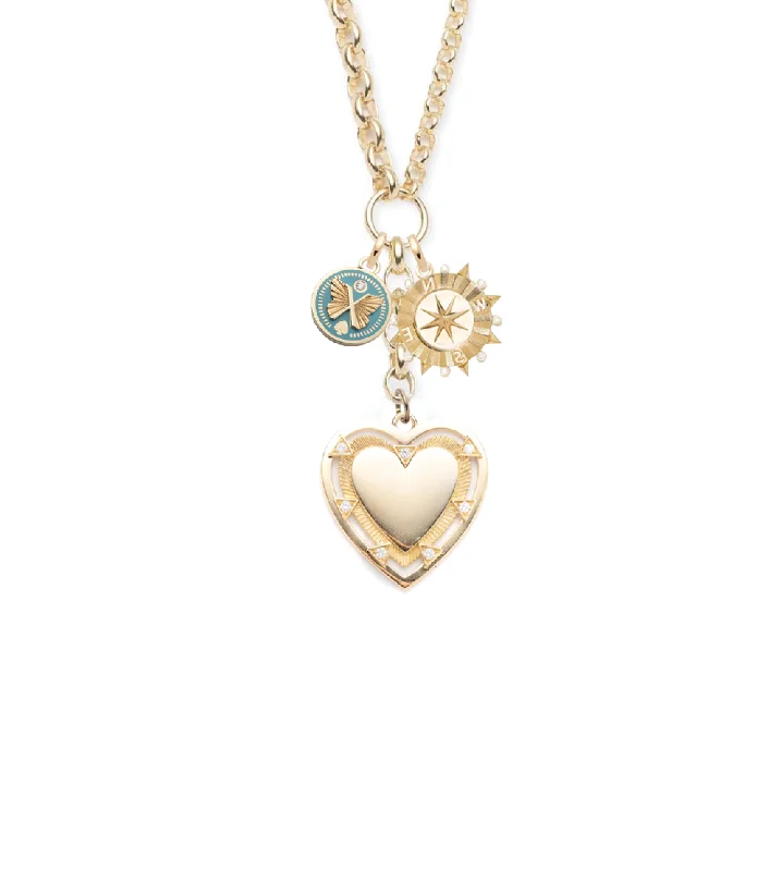 Timeless Jewelry Styles At Wallet-Friendly Prices Love, Internal Compass & Reverie : Heavy Mixed Belcher Extension Chain Necklace Story