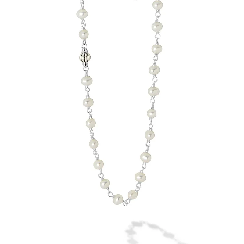 Luna Beaded Pearl Necklace