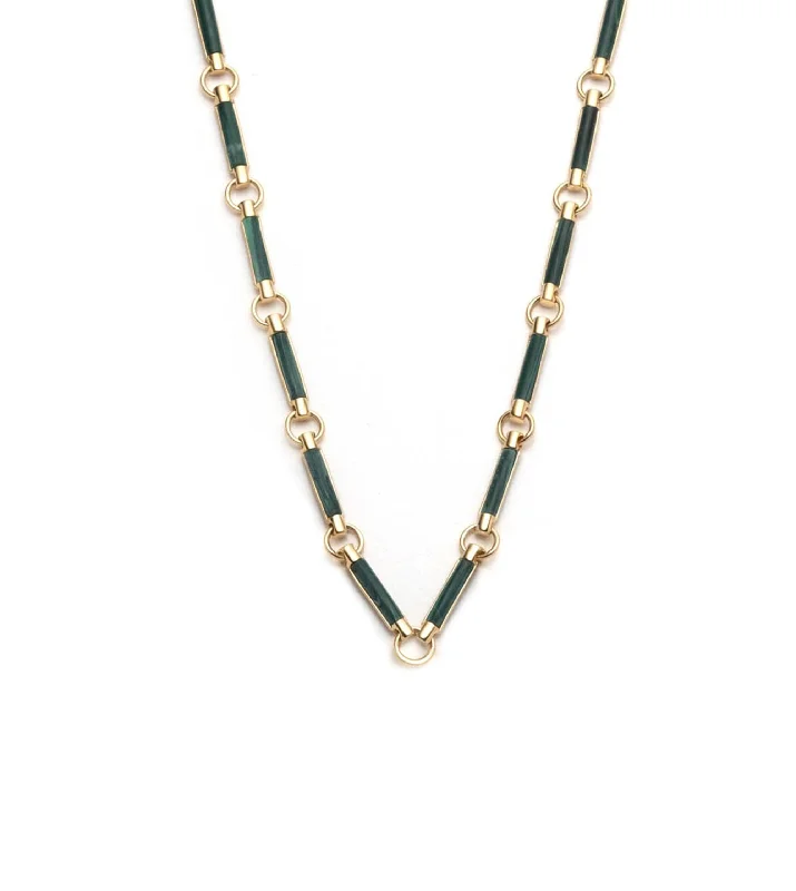 Special Jewelry Deals – Upgrade Your Collection Malachite Stone Chain Choker