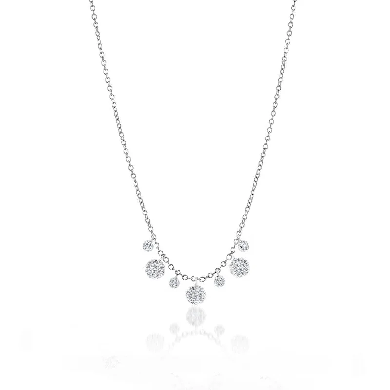 Jewelry Deals That Sparkle – Shop Today Meira T 14K White Gold Disk Layering Necklace