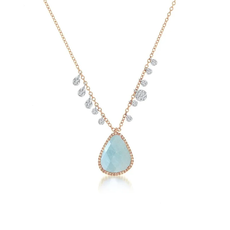 Shine Without Limits – Jewelry Sale Happening Now Meira T Milky Aqua Charm Necklace