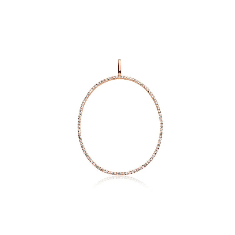 Fashion-Forward Jewelry At Exclusive Discounts MEIRA T OVAL DIAMOND JUMBO CHARM