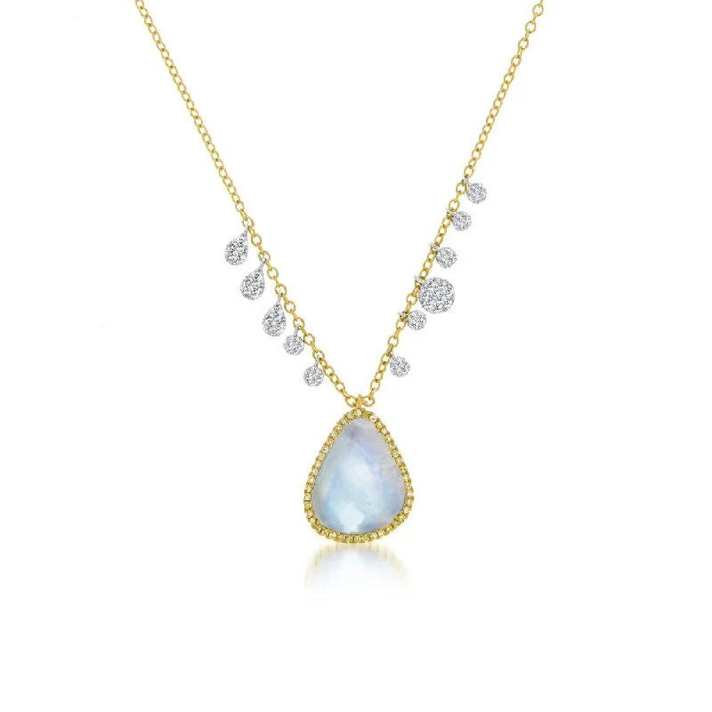Affordable Glamour – Premium Jewelry For Less Meira T Rainbow Moonstone Charm Necklace