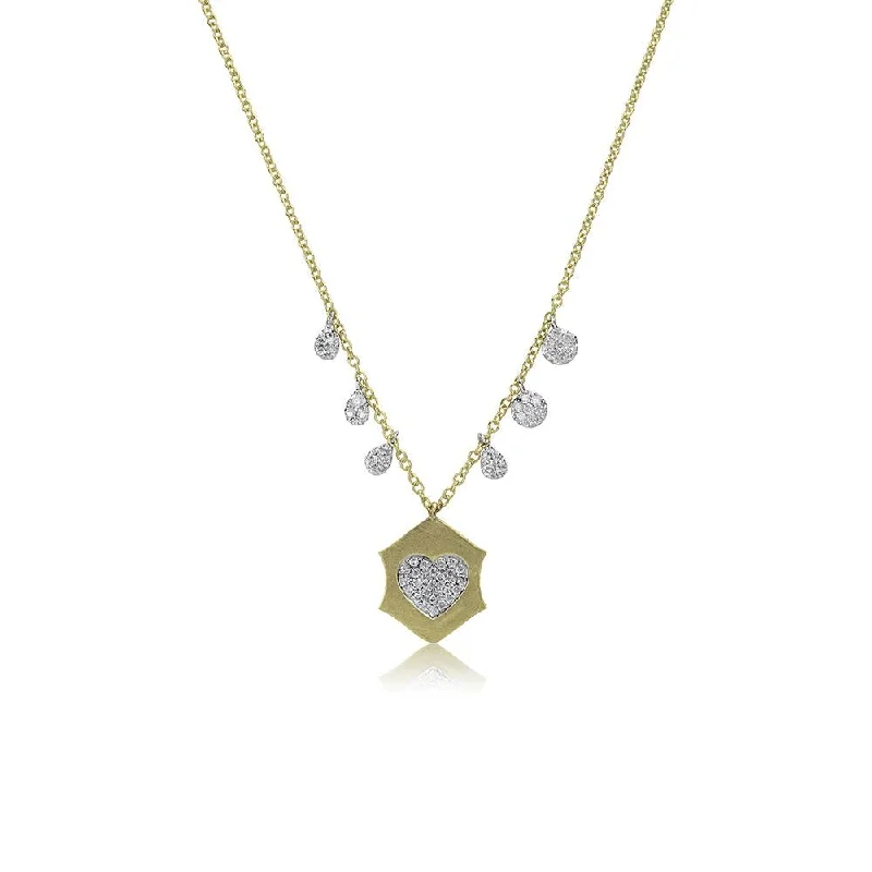 High-End Sparkle, Low-End Prices – Jewelry Sale Live Meira T Yellow Gold Pave Diamond Disc Necklace