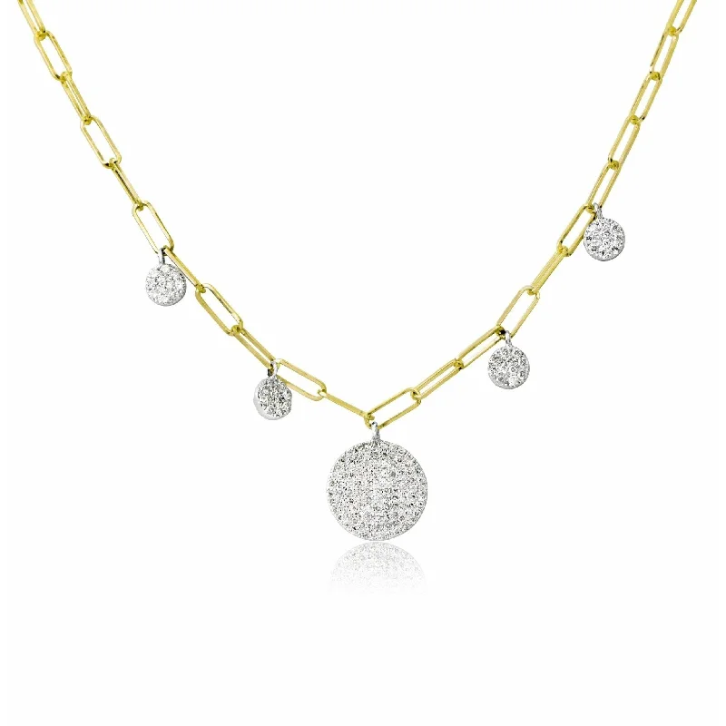 Personalized Jewelry Sale – Unique Gifts At Low Prices Meira T Yellow Gold Diamond Link Chain Necklace