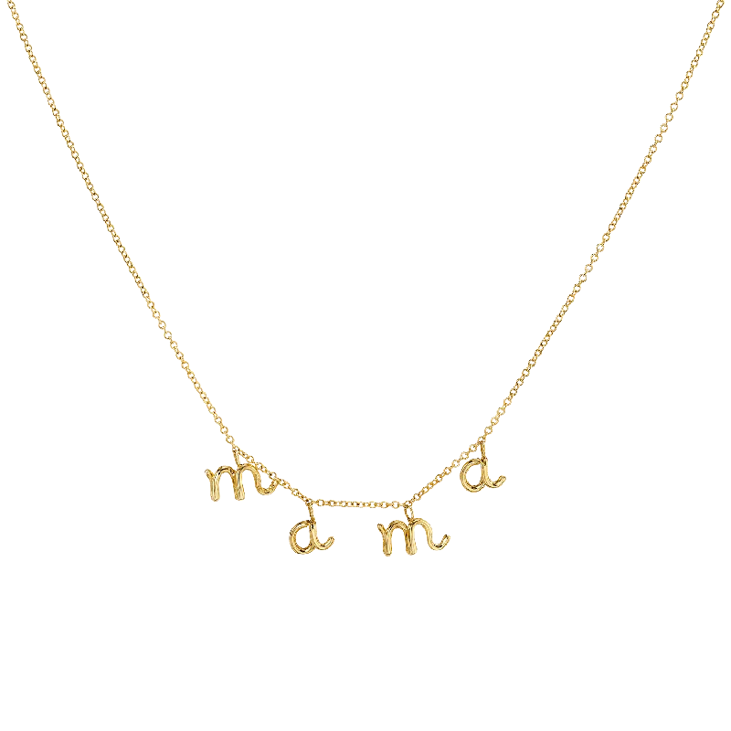 Unique Jewelry For Less – Shop The Sale Now Mini Letter Mama Necklace