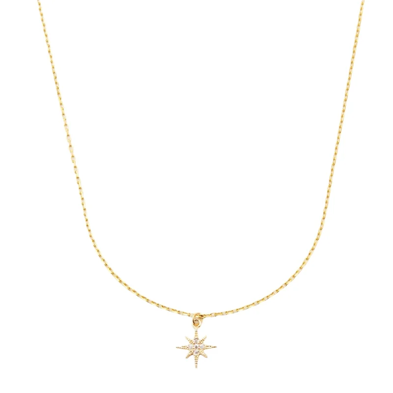 Aurora Gold Filled Mini Starburst Necklace