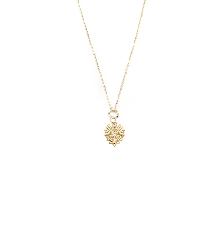 Everyday Jewelry Essentials Now On Sale Miniature Heart Pave Symbol - Love: Drop Necklace