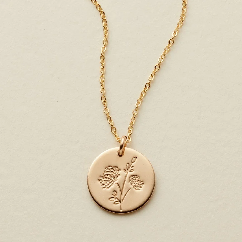 Unique Jewelry For Less – Shop The Sale Now November Birth Flower Necklace