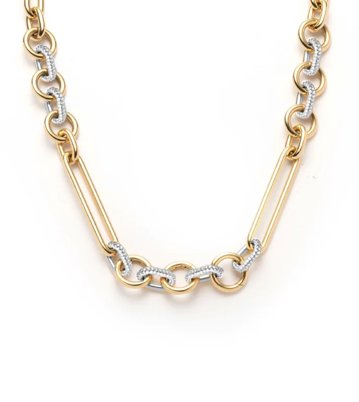 Exclusive Jewelry Sale Event – Shop Now Oversized Pave Feature Mixed Clip Chain