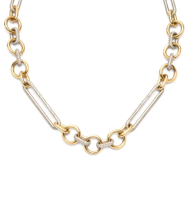 Celebrate With Sparkle – Jewelry Sale Now Live Oversized Pave Mixed Clip Chain