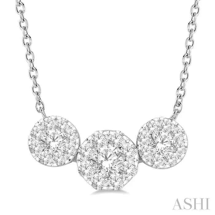 Flash Deals On Fine Jewelry – Shop Before It's Gone ROUND SHAPE PAST PRESENT & FUTURE LOVEBRIGHT ESSENTIAL DIAMOND NECKLACE