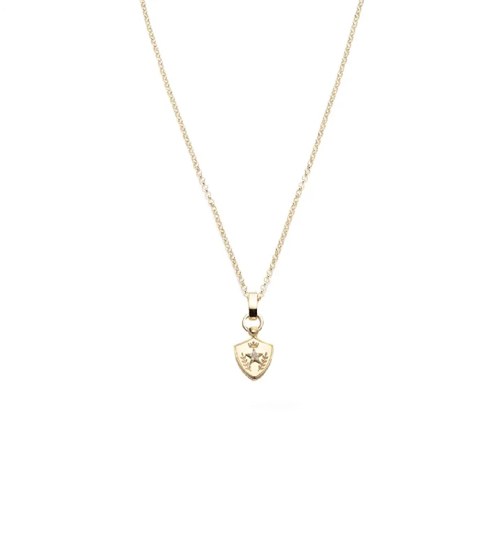 Exclusive Jewelry Offers – Sparkle For Less Per Aspera Ad Astra - Dream : Fine Belcher Slide Crest Necklace