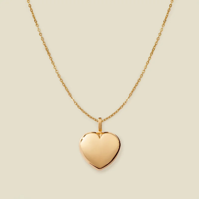Handcrafted Jewelry Sale – Unique Designs At Low Prices Puffy Heart Charm Necklace