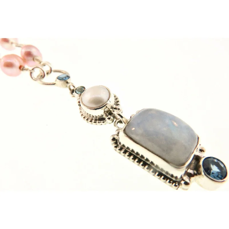 Personalized Jewelry Sale – Meaningful Gifts At Great Prices REVE Moonstone and Pearl Cabachon Pendant