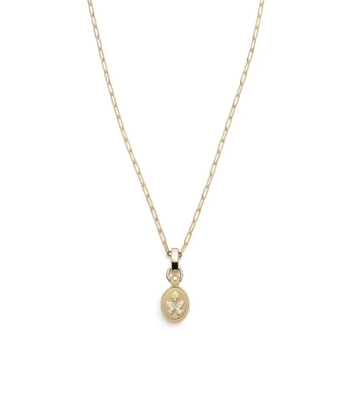 Flash Deals On Fine Jewelry – Shop Before It's Gone Reverie : Super Fine Clip Slide Crest Necklace