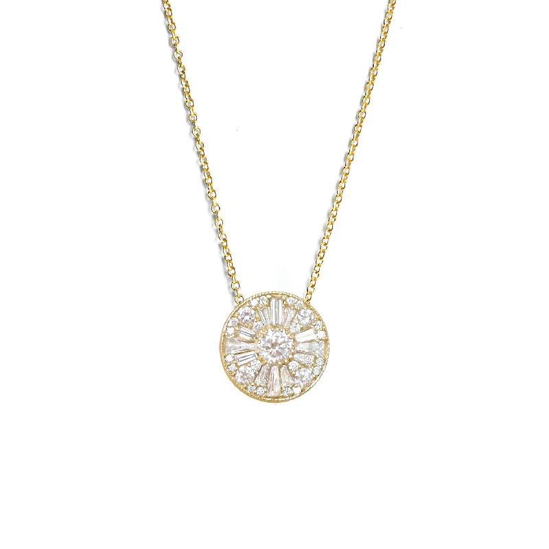 Jewelry Deals That Outshine The Rest Round Shape Brilliant Cut Diamond Mosaic Pendant