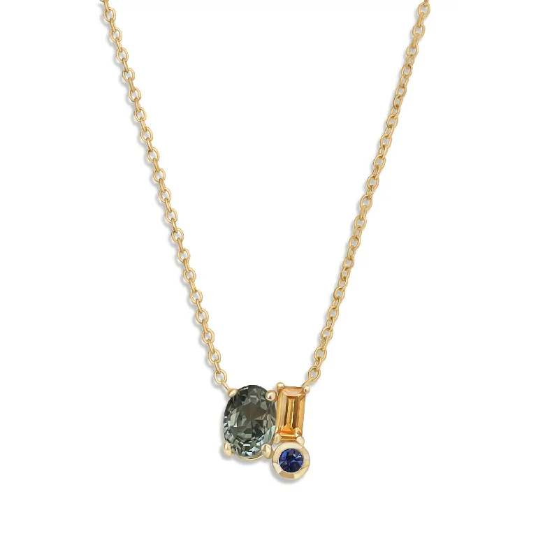 Bestselling Jewelry Now On Sale – Elevate Your Look Sage Green Sapphire Confetti Pendant