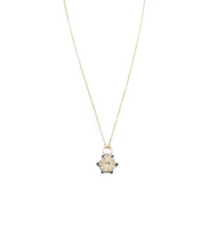 Unmissable Jewelry Sale – Shop Before It's Too Late Sapphire : Element Disk Drop Necklace