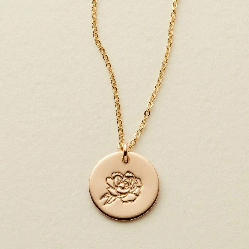 Customized Silver Jewelry For Unique Style September Birth Flower Necklace