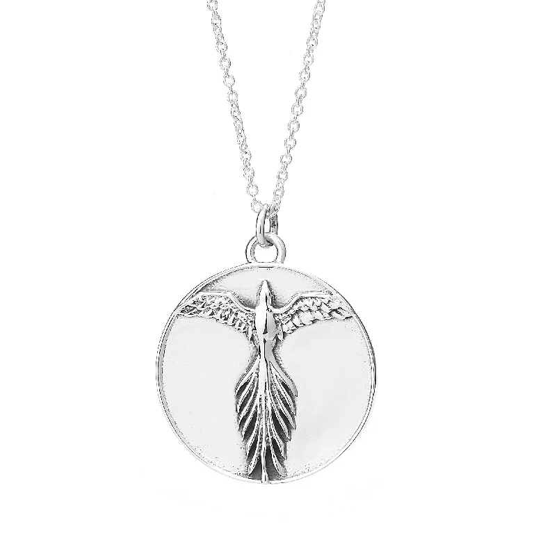 SILVER & PLATED PHOENIX MEDALLION