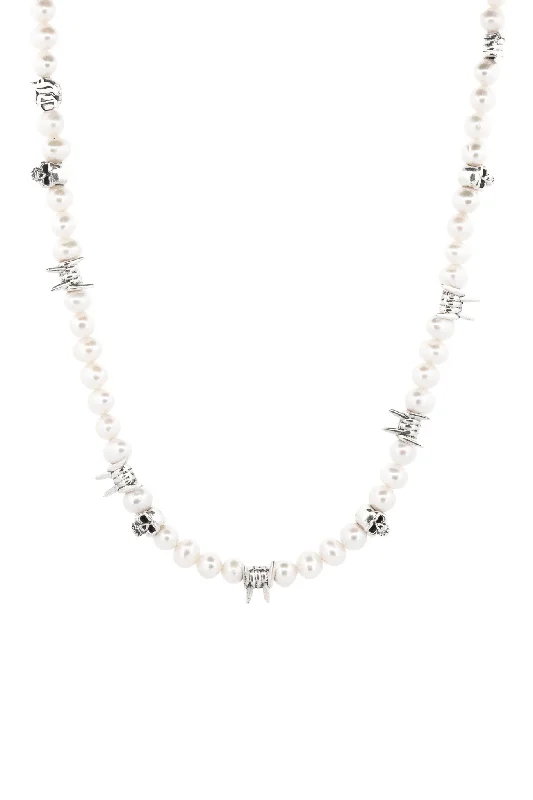 Waterproof Stainless Steel Jewelry For Lasting Beauty Disunion Pearl Necklace