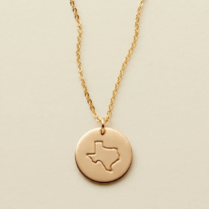 Premium Jewelry At Special Low Prices For A Limited Time State Disc Necklace