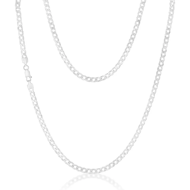 Personalized Jewelry Sale – Meaningful Gifts At Great Prices Sterling Silver Bevelled Curb 120 Gauge 60cm Chain