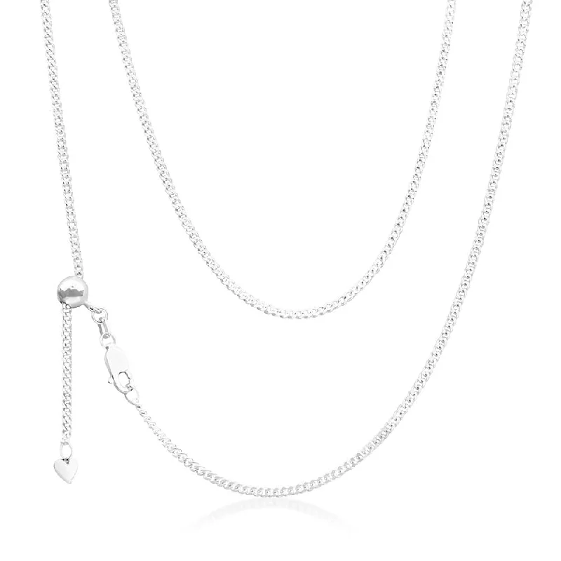 Personalized Engraved Jewelry For Meaningful Gifts Sterling Silver Curb Extender Chain