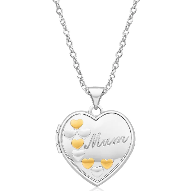 Exclusive Jewelry Markdowns – Limited-Time Offer Sterling Silver Gold Plated Hearts Mum Locket