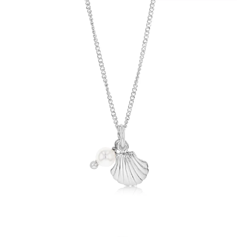 Flash Sale On Stunning Jewelry – Don't Miss Out Sterling Silver Shell Pendant On 42+3cm Chain