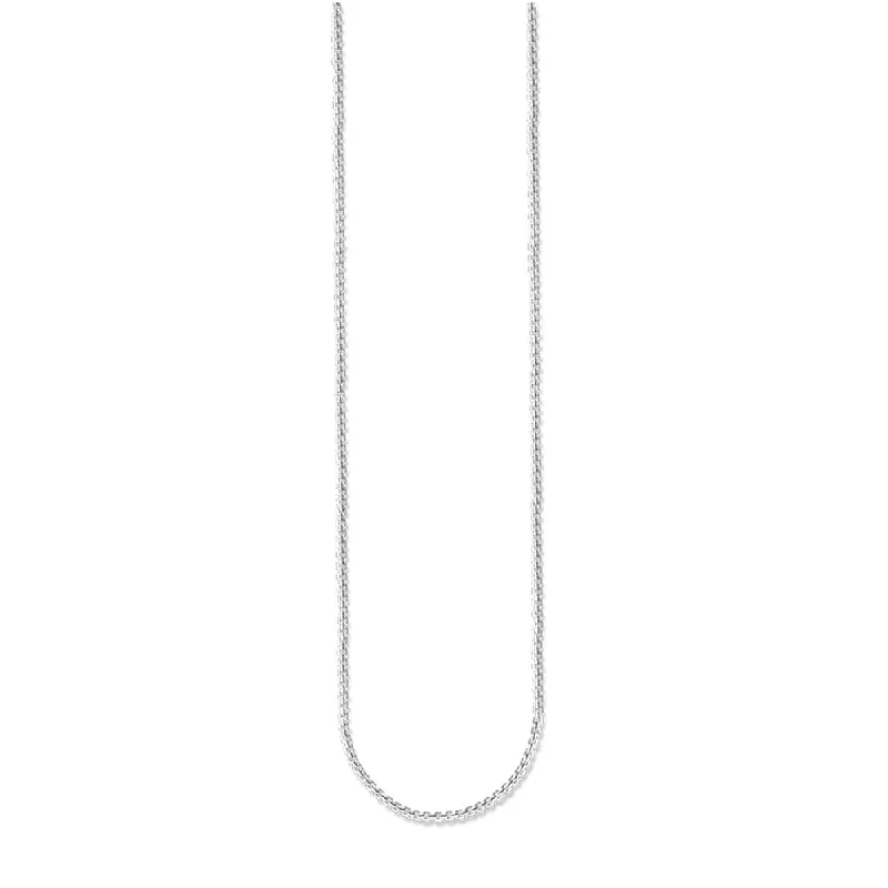 Affordable Glamour – Premium Jewelry For Less Sterling Silver Thomas Sabo Fine Box Link 80cm