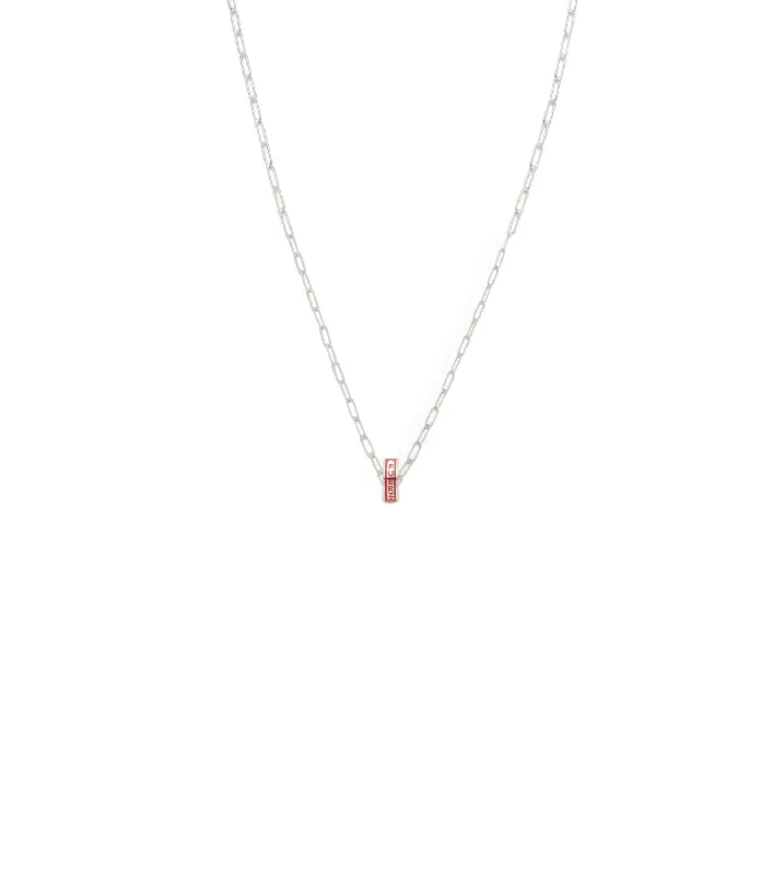 Dazzle In Elegance With Our Biggest Jewelry Sale Strength : Heart Beat Super Fine Clip Chain Necklace White Gold