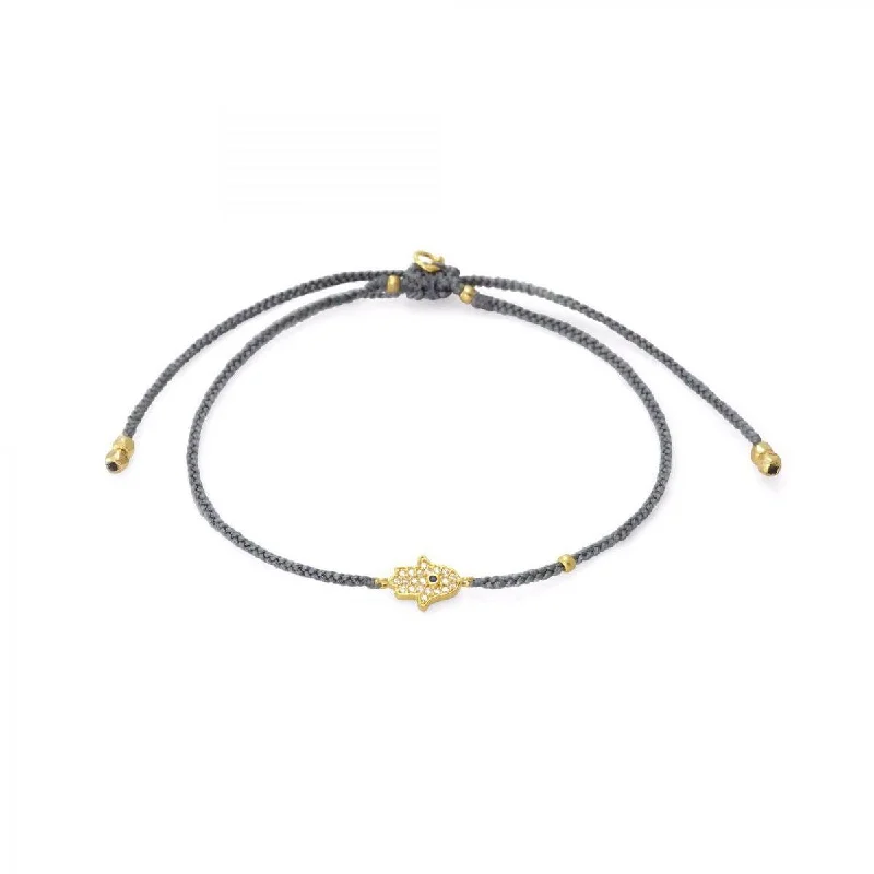 Shine In Style – Shop Jewelry Discounts Today TAI Braided Nylon with Mini Hamsa Bracelet