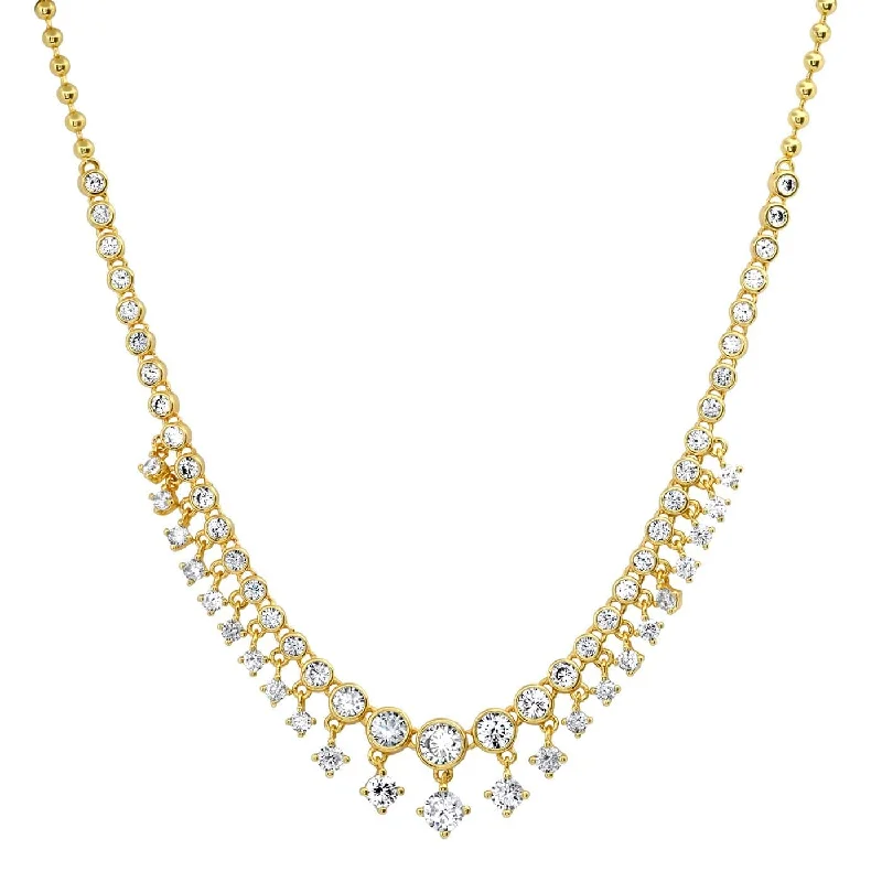 The Perfect Jewelry Piece At The Perfect Price TAI   CZ Bib Necklace