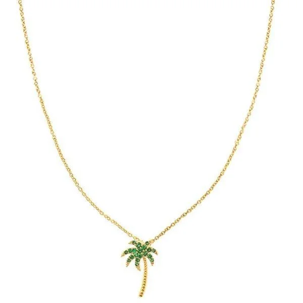 The Perfect Jewelry Piece At The Perfect Discount TAI GOLD PALM TREE NECKLACE
