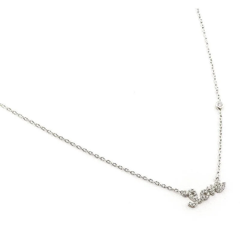Elegant Designs, Unbeatable Discounts – Shop Jewelry Now TAI  Love Necklace  -Silver