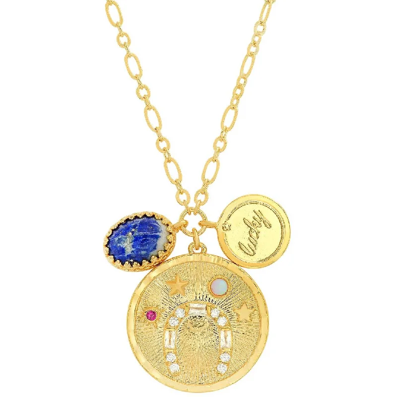 Chic, Trendy, And Affordable Jewelry Sale TAI LUCKY COIN PENDANT CHARM NECKLACE