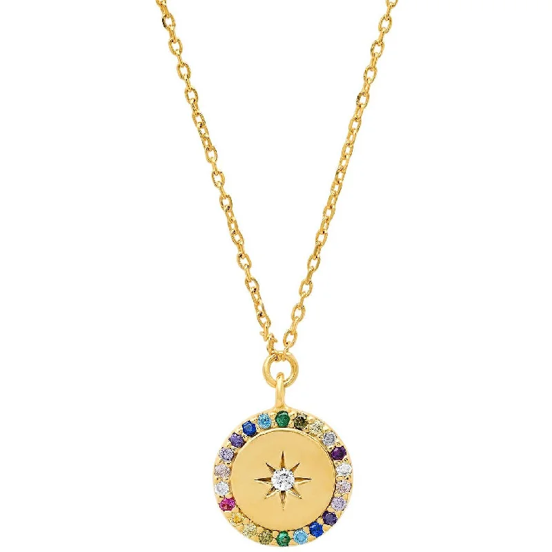 Exclusive Online Discounts On Stylish Jewelry TAI RAINBOW PENDANT WITH STAR CENTER