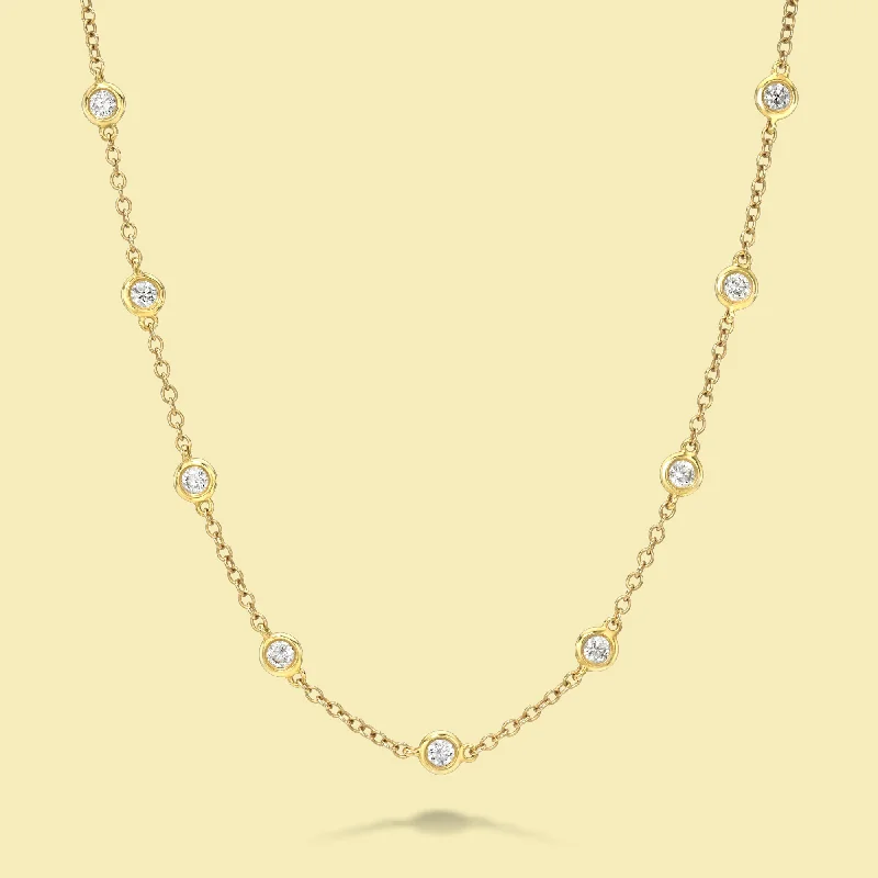 Make Every Moment Shine – Jewelry Discounts Available The Bobby, Classic Strand Bezel Diamond Necklace