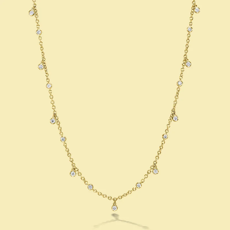 Exclusive Jewelry Sale Event – Shop Now The Bobby, Dangle Strand Bezel Diamond Necklace