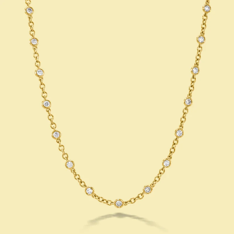 Huge Markdowns On Premium Jewelry Styles The Bobby, Essential Strand Bezel Diamond Necklace
