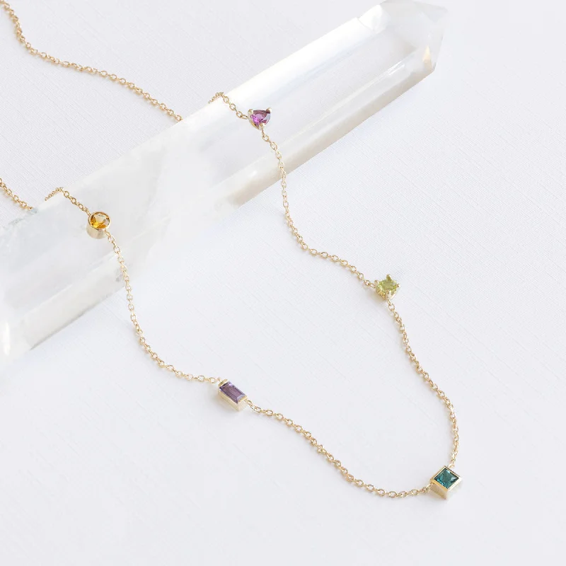 Limited-Stock Jewelry Sale – Once It's Gone, It's Gone The Candy Gemstone Necklace | 10K Yellow Gold