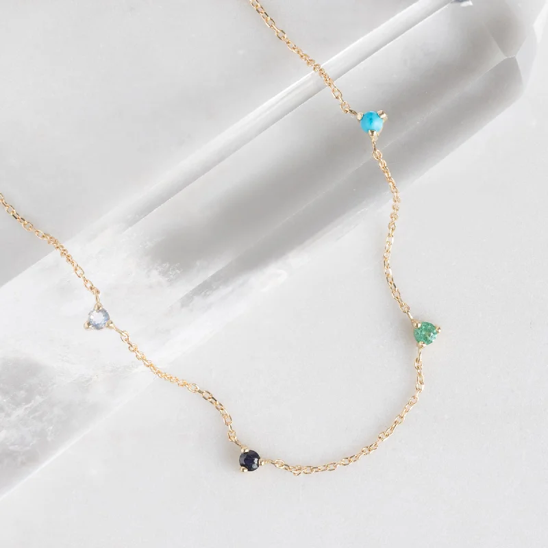 Accessorize For Less – Luxury Jewelry At Affordable Prices The Custom Multi-Birthstone Necklace | 4 Stones