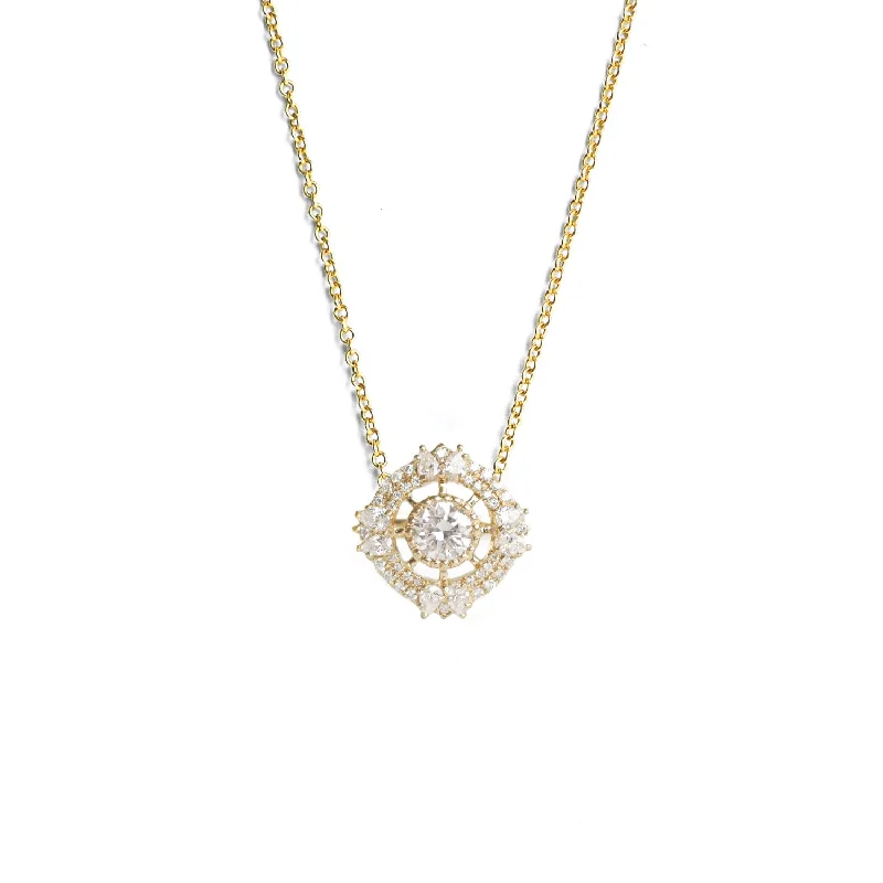Huge Markdowns On Premium Jewelry Styles The Lilibird Round Diamond Mosaic Pendant