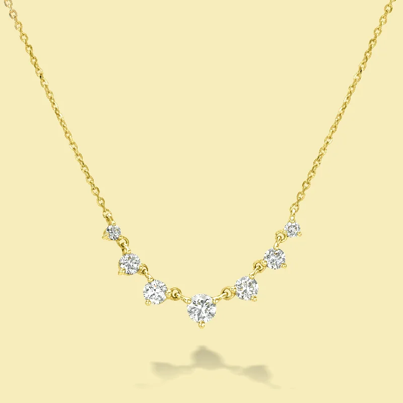 Dazzle With Discounts – Shop Jewelry On Sale The Naomi, Graduated 7-Stone Diamond Necklace