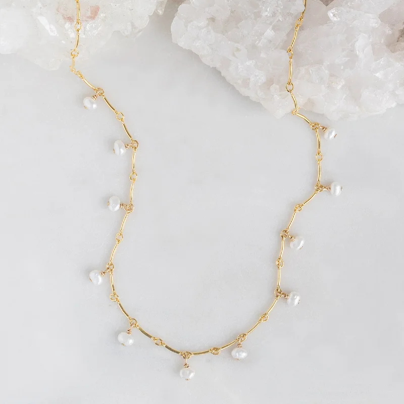 Last Chance To Grab Your Favorite Jewelry At A Discount The Pearl Party Station Necklace | Gold Filled